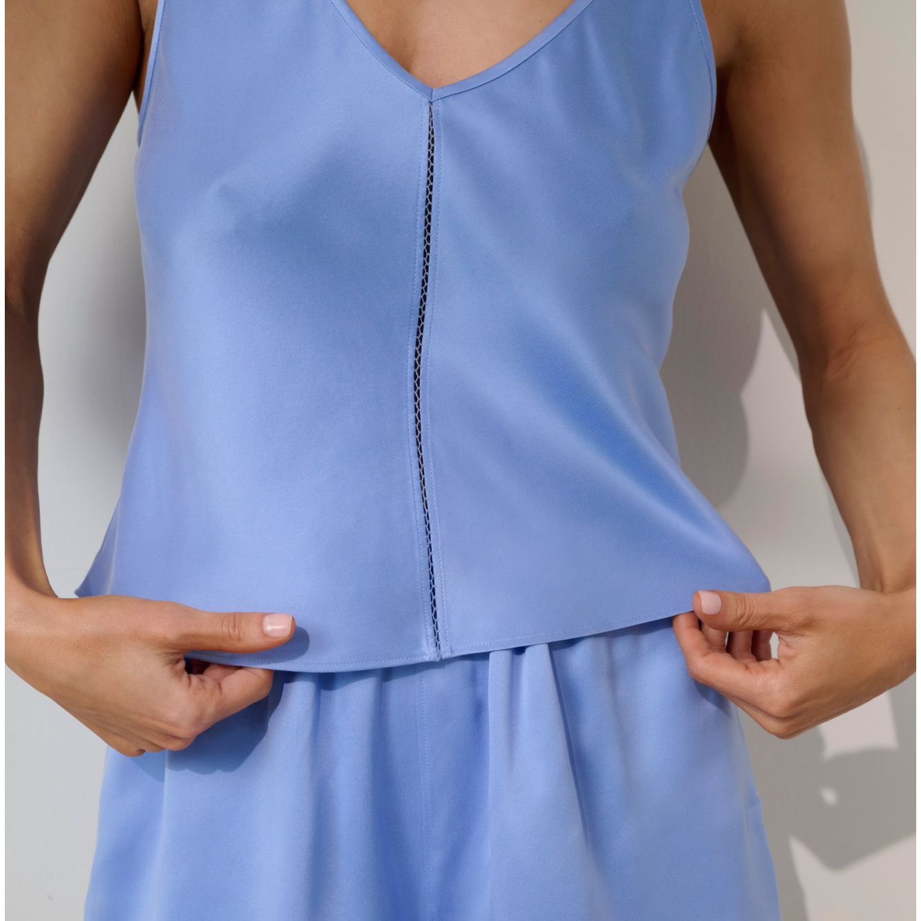 Washable Silk Ladder Stitch Cami