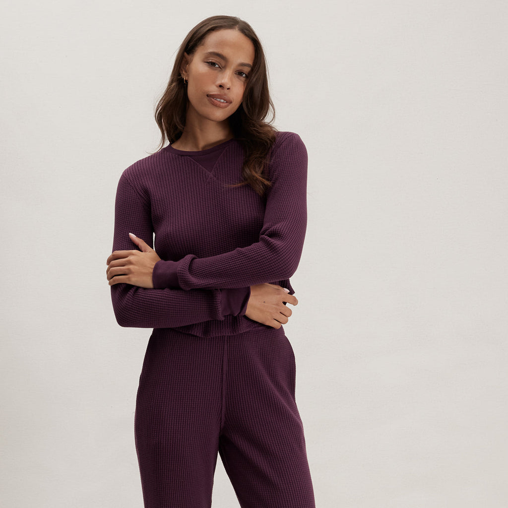 Wafflesoft Crew Neck Long Sleeve