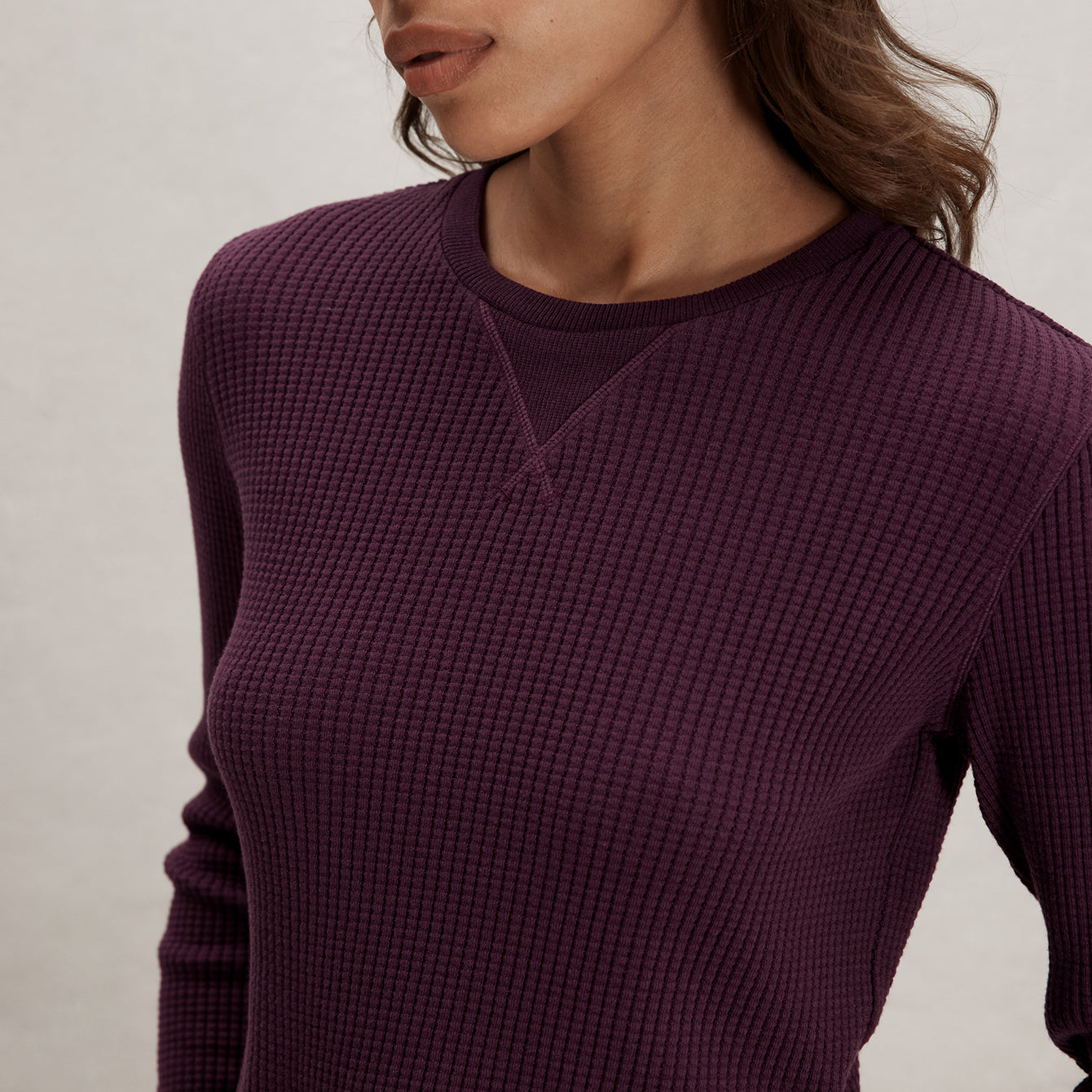 Wafflesoft Crew Neck Long Sleeve