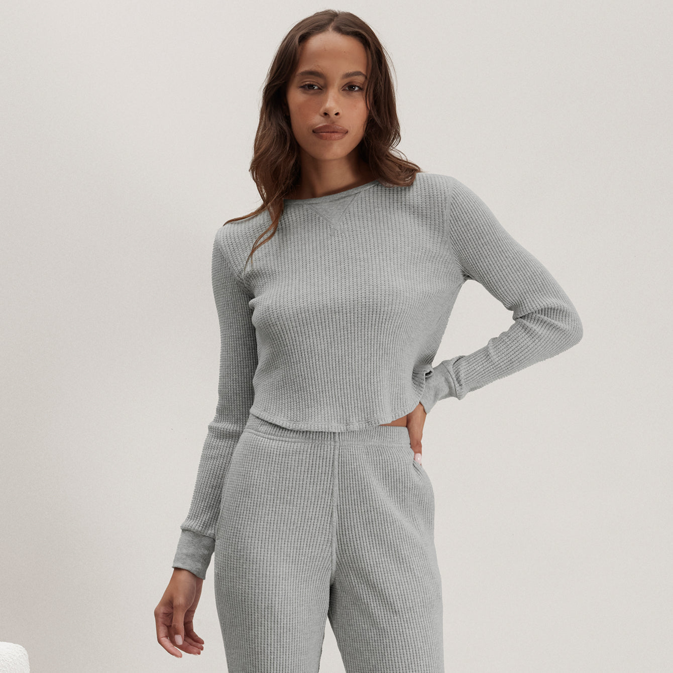 Wafflesoft Crew Neck Long Sleeve