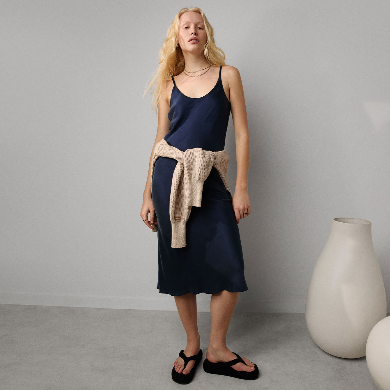 Washable Silk Bias Slip Dress