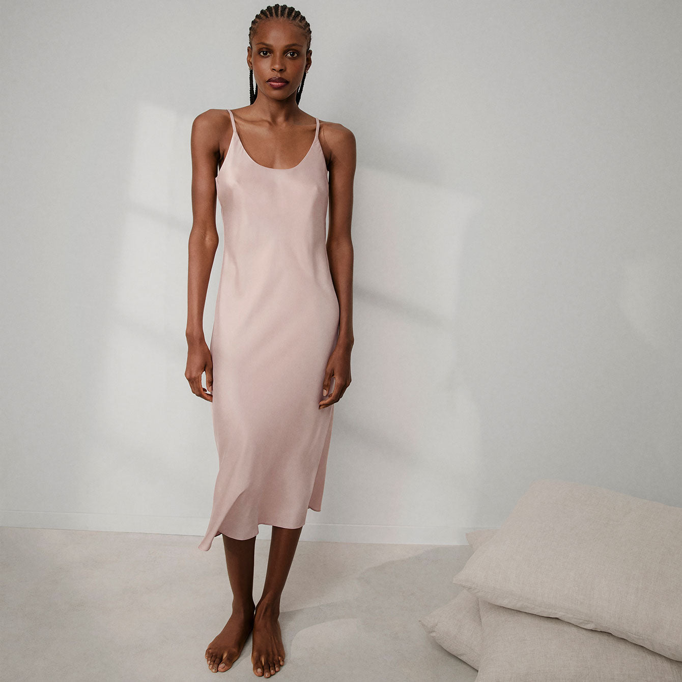 Washable Silk Bias Slip Dress